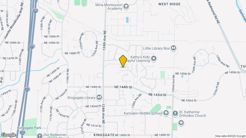 12600 Northeast 145th Street, Unit G54 Map and Location Details
