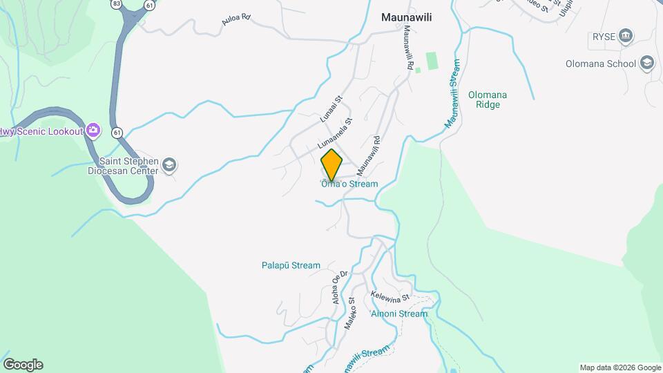 930 Maunawili Cir Map and Location Details