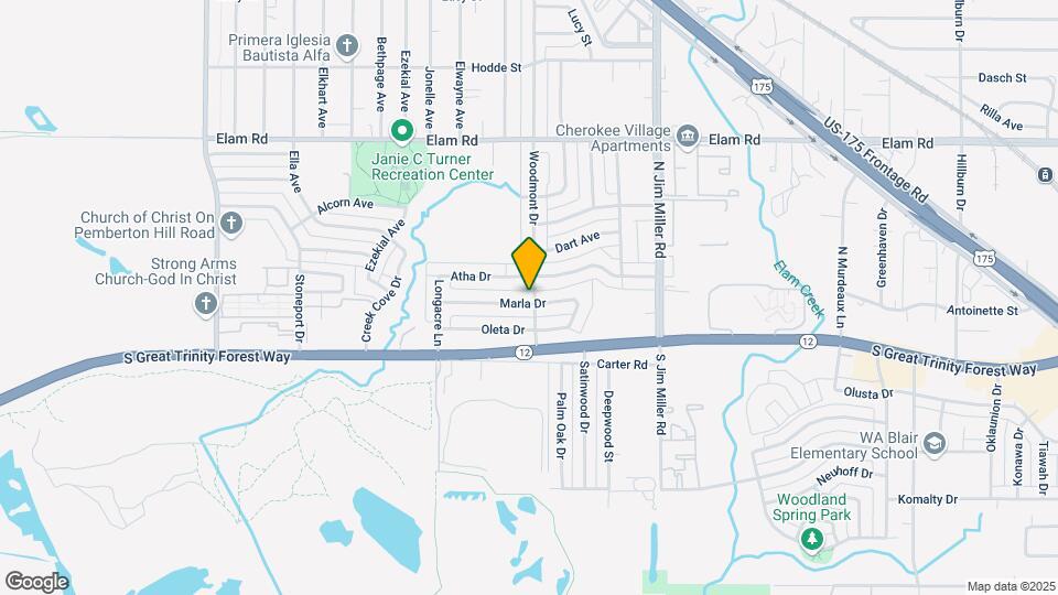 6727 Marla Dr Map and Location Details