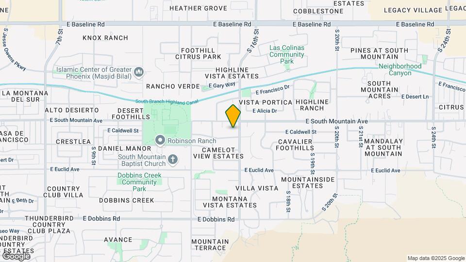 8416 S 15th Way Map and Location Details