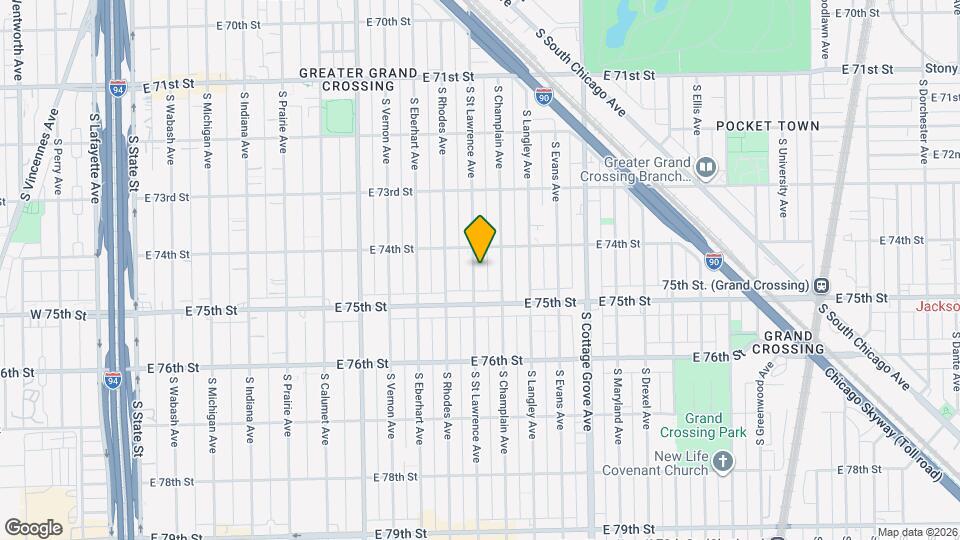 7423 S St Lawrence Ave Mapa y Detalles de la Ubicación