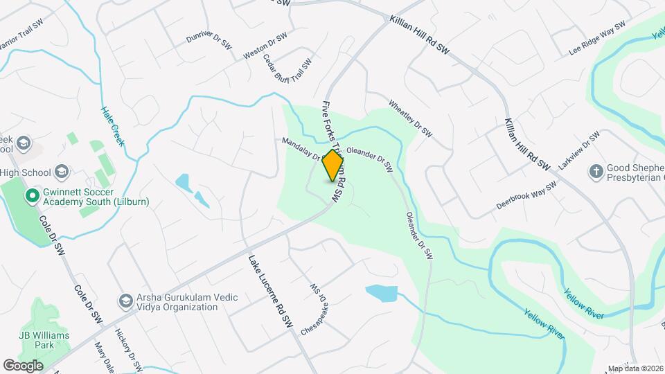 4341 Five Forks Trickum Rd SW Mapa y Detalles de la Ubicación