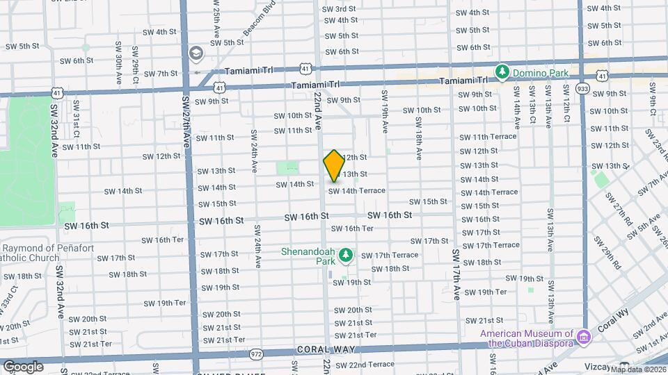 2161 SW 14th Terrace Map and Location Details