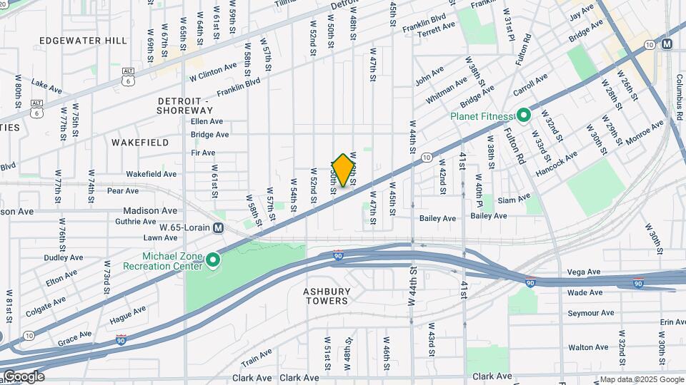 4828 Lorain Ave Map and Location Details