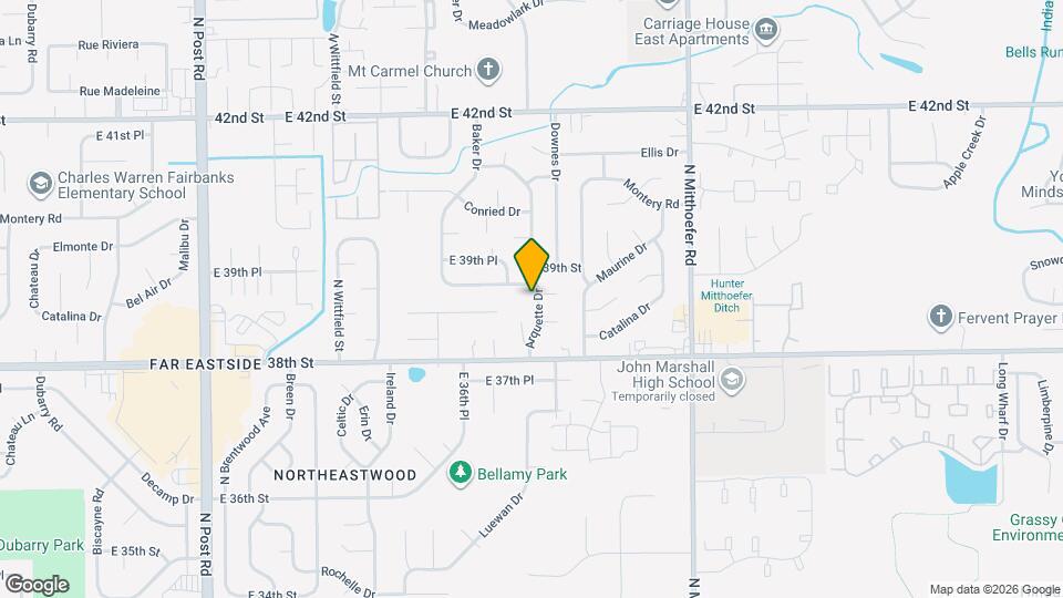 3860 Arquette Dr Map and Location Details