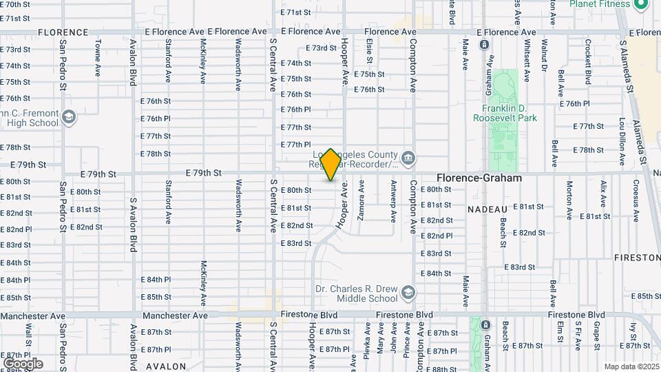 1241 E 80th St, Unit 1241 Map and Location Details