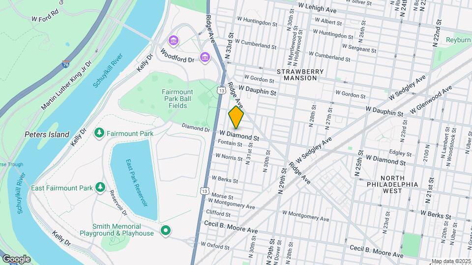 3145 W Diamond St Map and Location Details