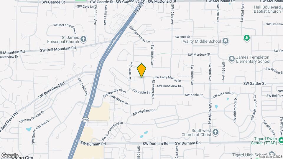 15101 SW 107th Terrace Map and Location Details