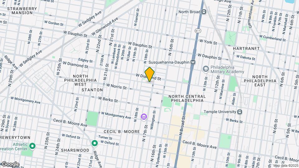 1706 Fontain St Map and Location Details