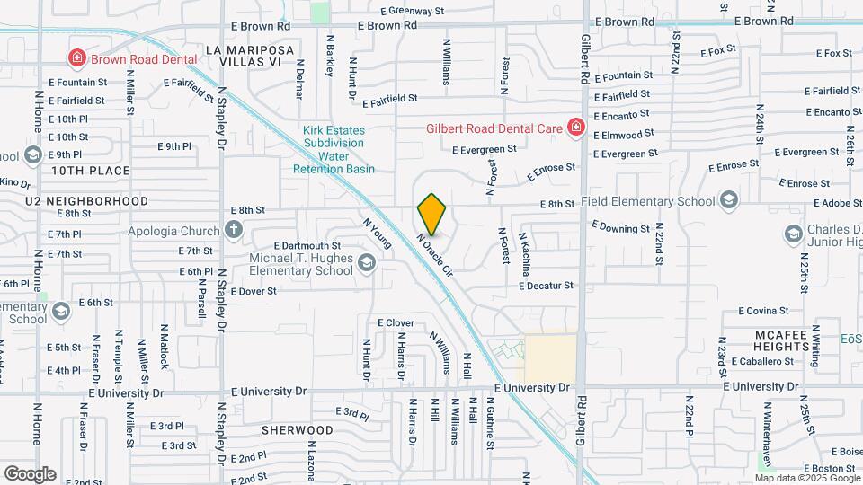 711 N Oracle Cir Map and Location Details