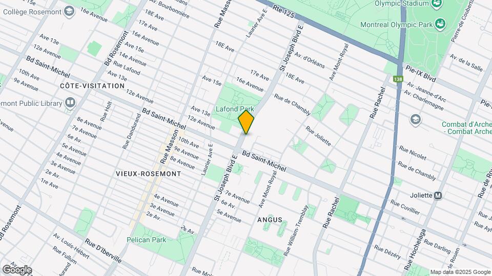 3380-3410 Saint-Joseph E Map and Location Details