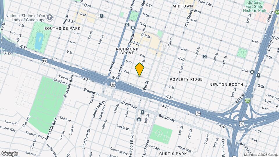 2205 18th St Map and Location Details