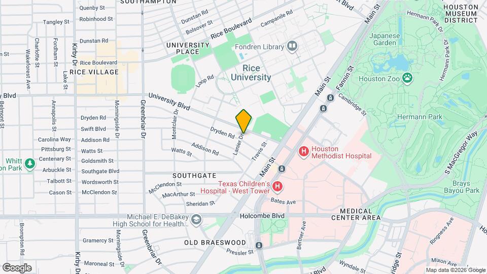 1968 Dryden Mapa y Detalles de la Ubicación