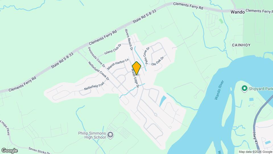 1416 Water Edge Dr Mapa y Detalles de la Ubicación