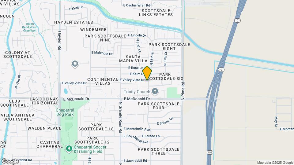 8543 E Valley Vista Dr Map and Location Details