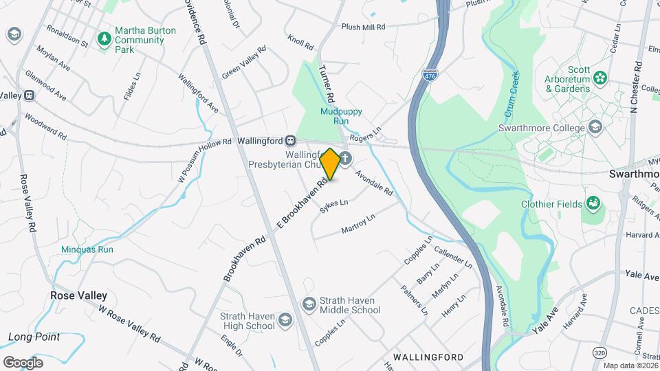 106 E Brookhaven Rd Map and Location Details