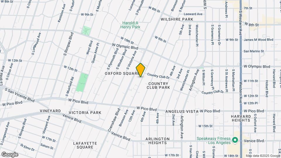 1153 S Bronson Ave Map and Location Details