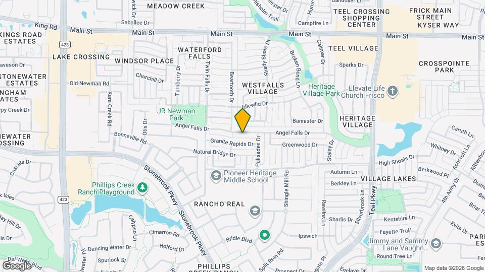 1813 Angel Falls Dr Mapa y Detalles de la Ubicación