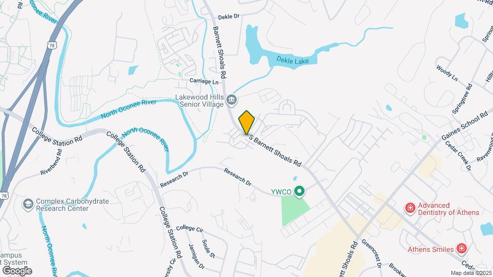 1108 S Barnett Shoals Rd Map and Location Details