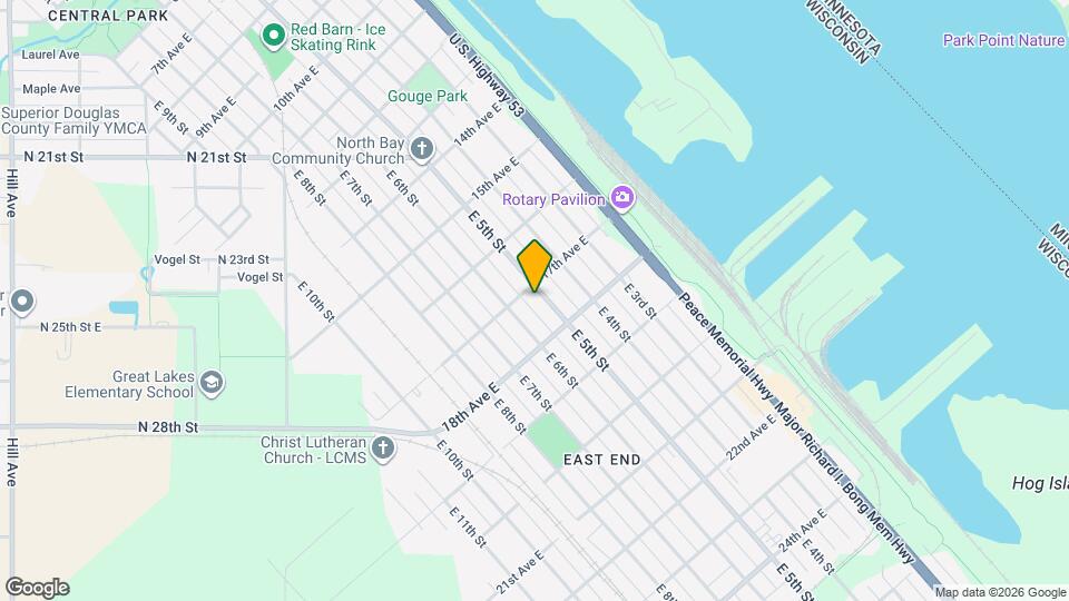 1706 E 5th St Mapa y Detalles de la Ubicación