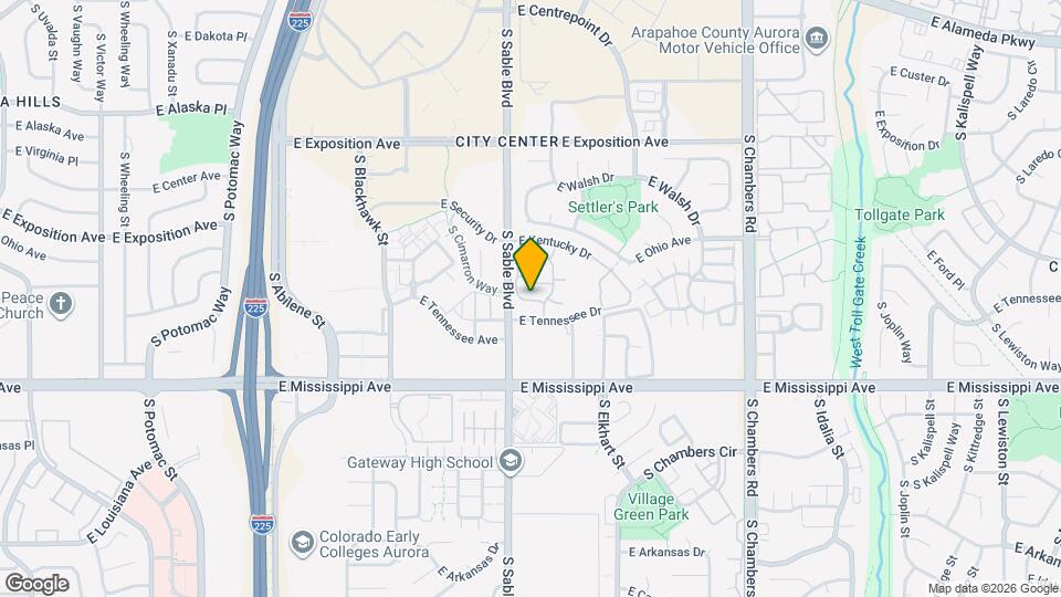 970 S Dawson Way Map and Location Details