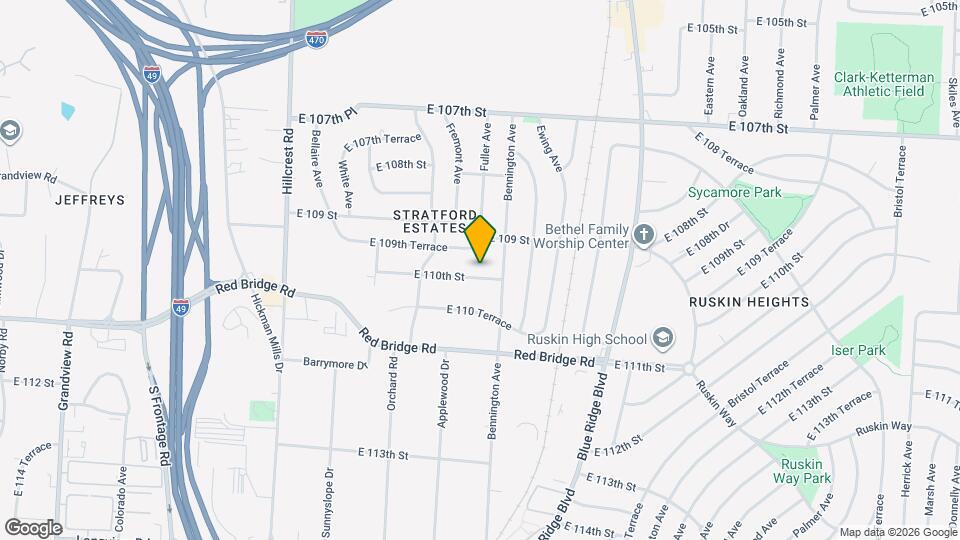 6504 E 110th St Map and Location Details