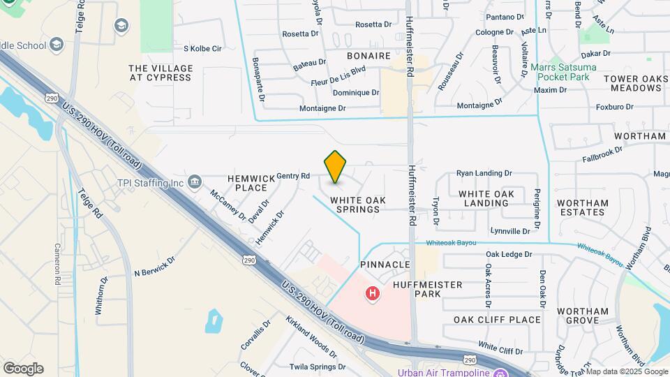 10819 White Oak Creek Ct Map and Location Details