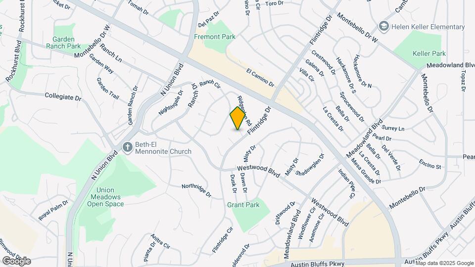 2915 Flintridge Way Map and Location Details