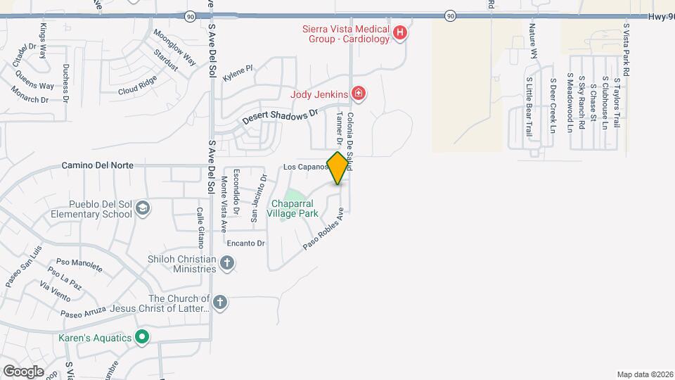 900 Estancia Dr Map and Location Details