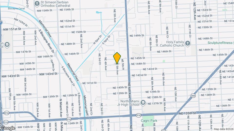 14399 NE 5th Ave Map and Location Details