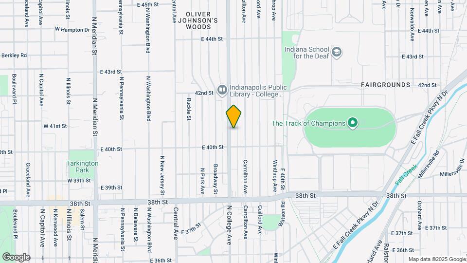4039 N College Ave Map and Location Details