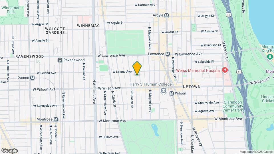 4636 N Malden St Map and Location Details