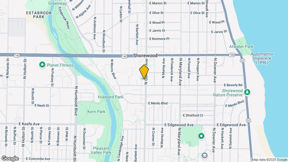 3819 N Oakland Ave Mapa y Detalles de la Ubicación