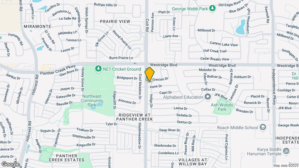 2016 Indigo Dr Map and Location Details