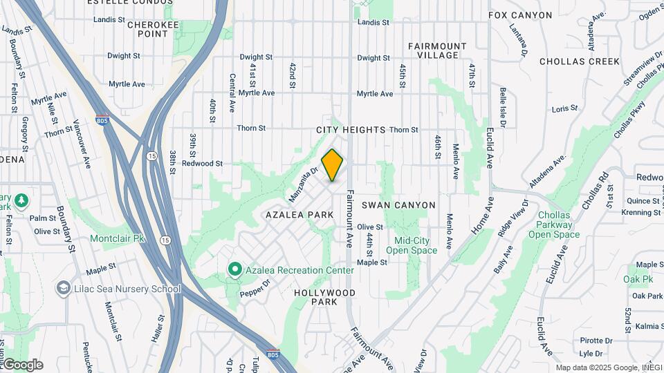 4311 Poplar St Map and Location Details