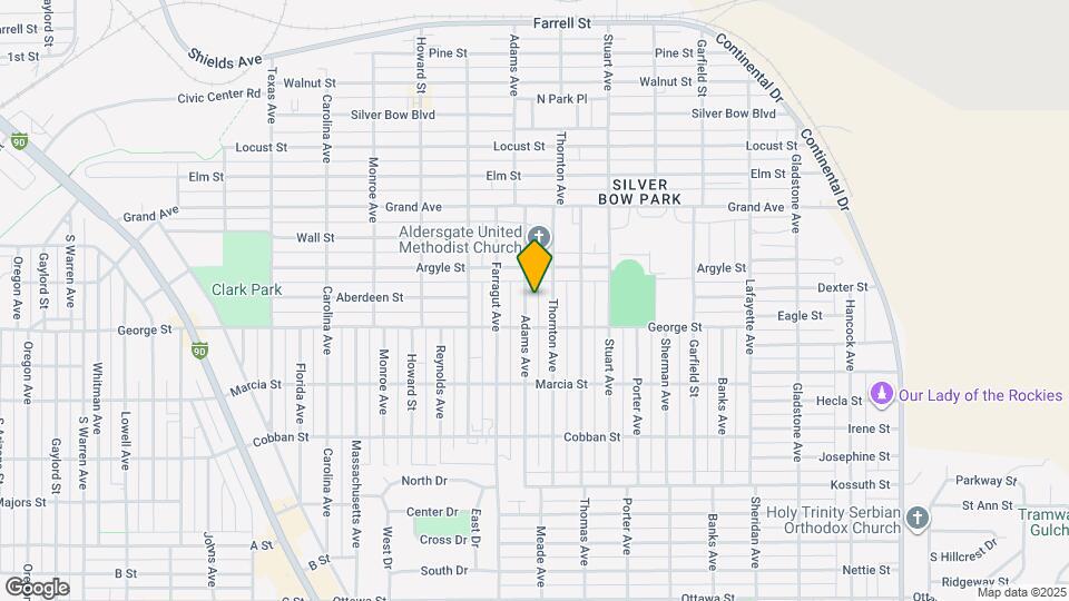 1736 Adams Ave Map and Location Details