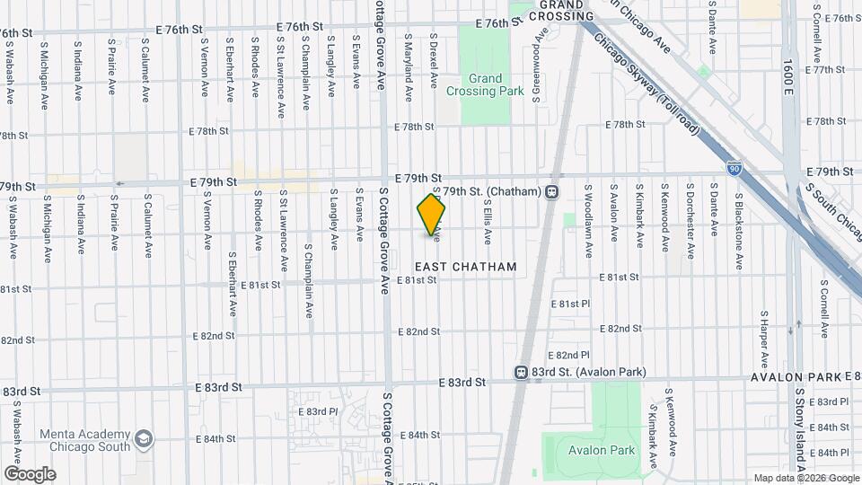8010 S Drexel Ave Map and Location Details