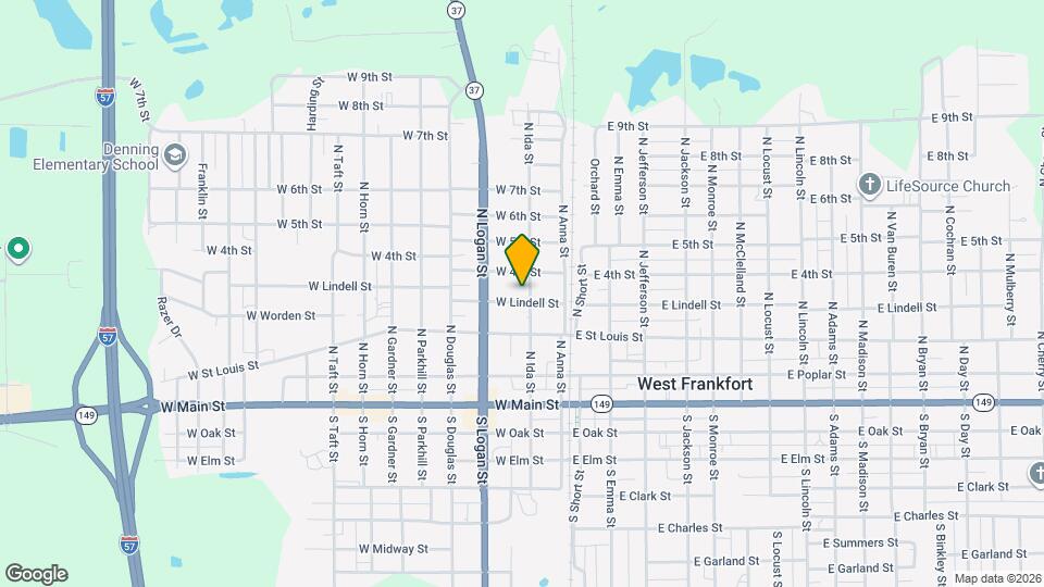 203 W Lindell St Map and Location Details