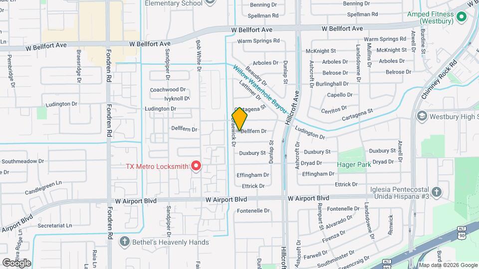 6031 Dellfern Dr Map and Location Details