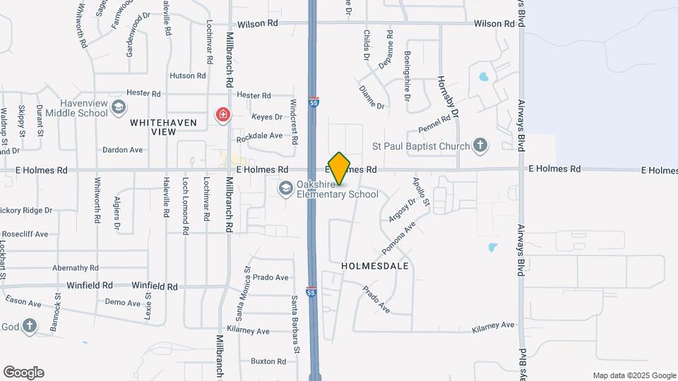 1857 E Holmes Rd Map and Location Details