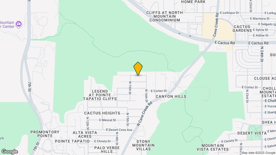 1525 E Sunnyside Dr Map and Location Details