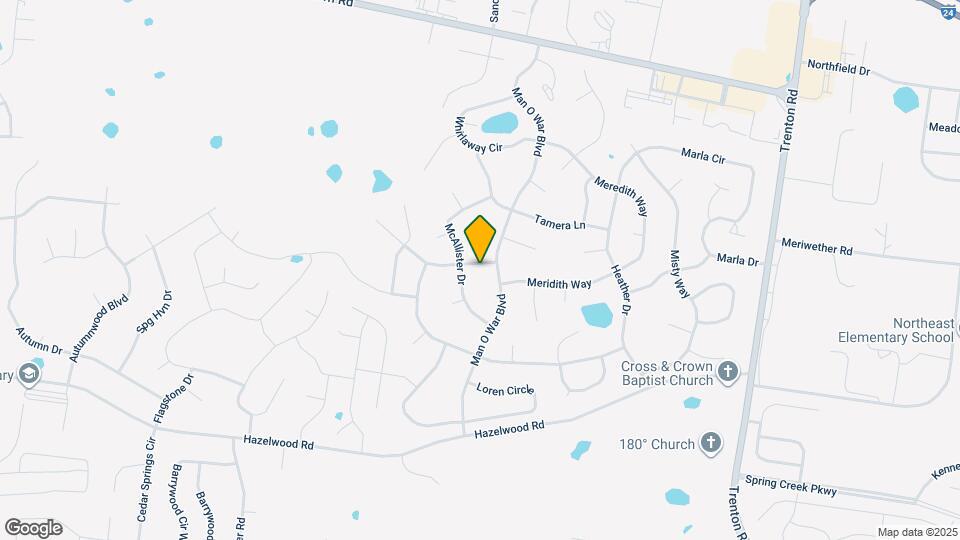 1380 Scrub Oak Drive Map and Location Details