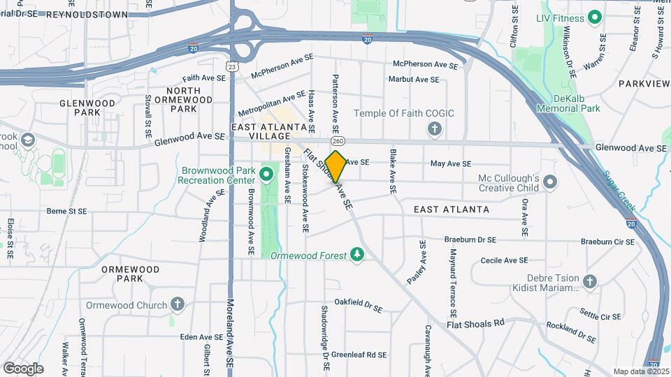 605 Flat Shoals Ave SE Map and Location Details
