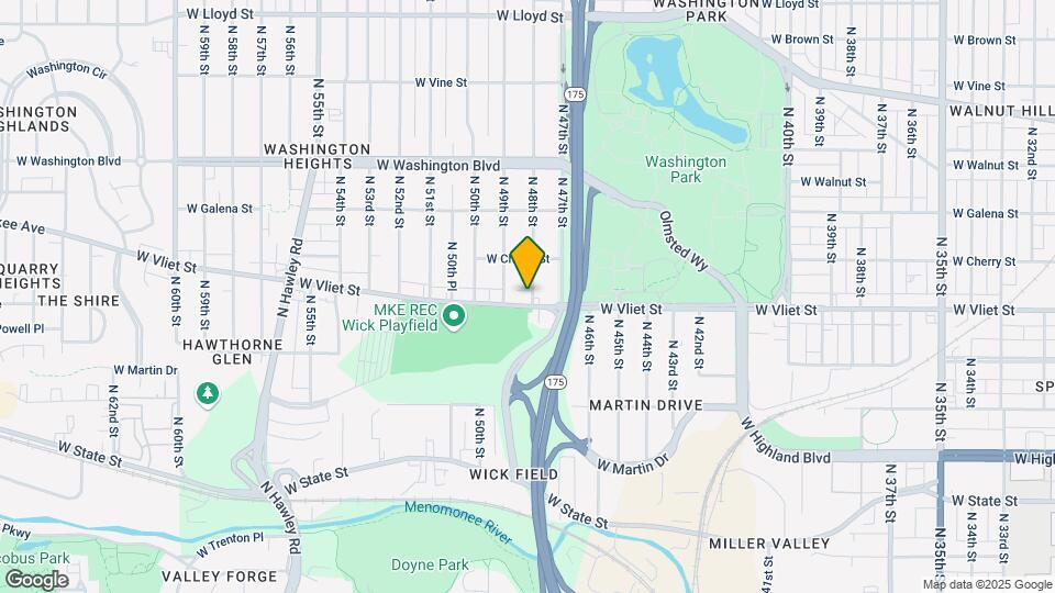 4804 W Vliet St Mapa y Detalles de la Ubicación