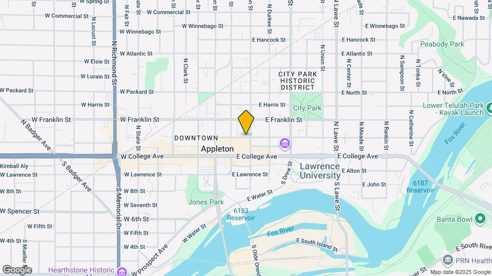 127 N Appleton St Map and Location Details