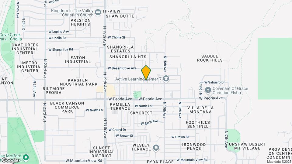 1554 W Sahuaro Dr Map and Location Details