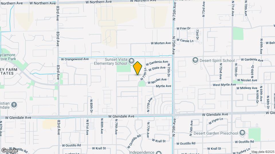 7743 W Northview Ave Map and Location Details