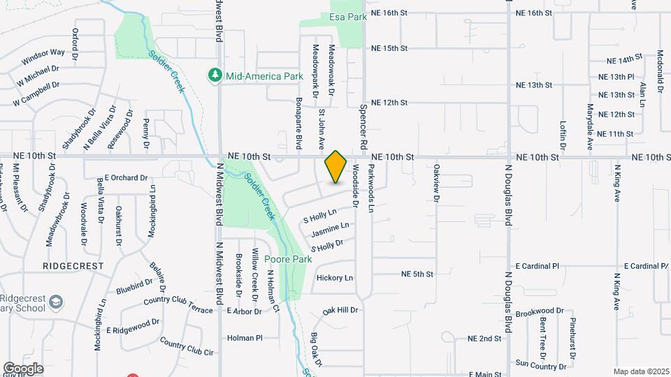 1105 Locust Dr Map and Location Details