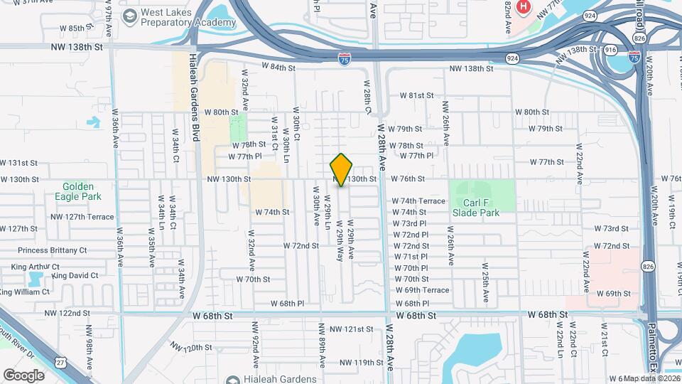 7531 W 29th Way Map and Location Details