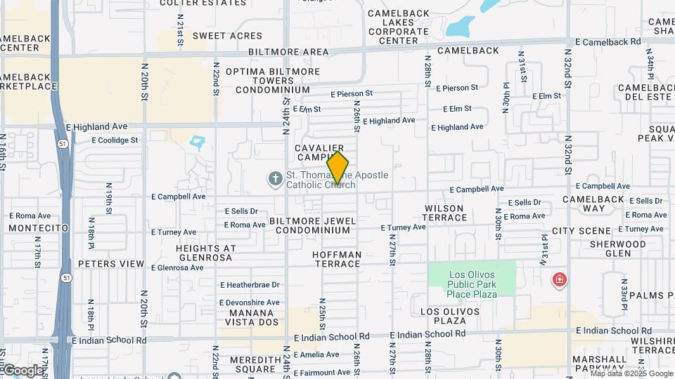 2518 E Campbell Ave Mapa y Detalles de la Ubicación